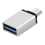 Adaptador Otg Tipo C Usb 3.0 Metal Para Smartphone Tablet Pc