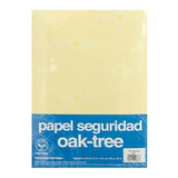 Papel Seguridad Oficio 200 Hojas Marca Oak-tree Amarillo Buf