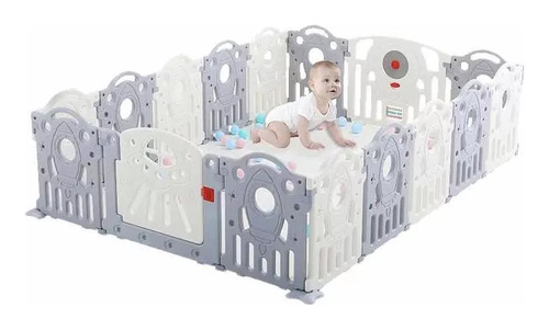 Corral Para Bebé Plegable Armable Paneles Portátil Seguridad