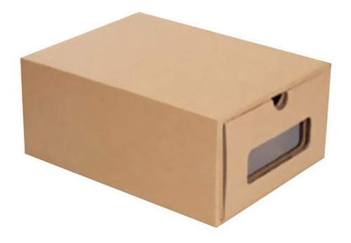 Caja De Cartón Kraft Engrosada, Caja De Zapatos Con Cajón Tr