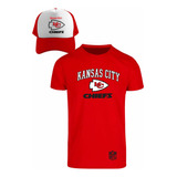 Kit Playera + Gorra Sublimada Mod Nfl Kansas City Chiefs