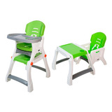 Silla Periquera Bebe Prinsel Caddy 2 En 1 Mesa Actividades Color Verde/gris