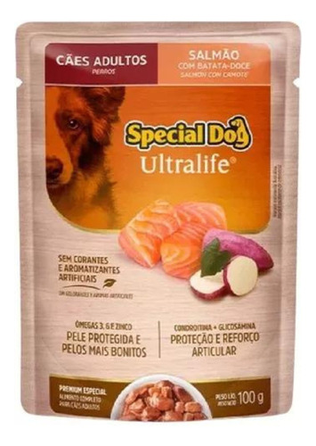 Sache Para Cães Special Dog Ultralife Salmao 100g