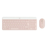 Logitech Kit Mk470 Teclado Y Mouse Slim Wireless 920-011312 Color Del Teclado Rosa Color Del Mouse Rosa