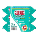 Toallas Desinfectantes Cloralex Con 84 Toallitas 3 Paquetes