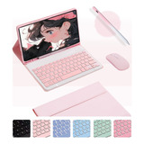 Capa Tablet+teclado+mouse+caneta Para Galaxy Tab S6 Lite10.4