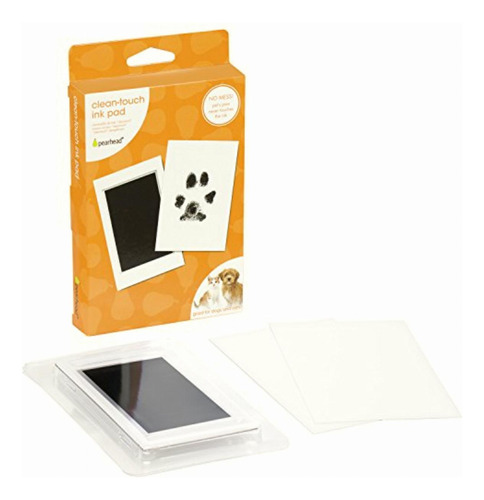 Pearheadpet Paw Print Clean Touch Ink Pad And Imprint Cards