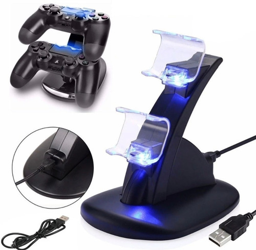 Soporte Control Cargador Joystick Ps4 Base Carga Mando Ps4