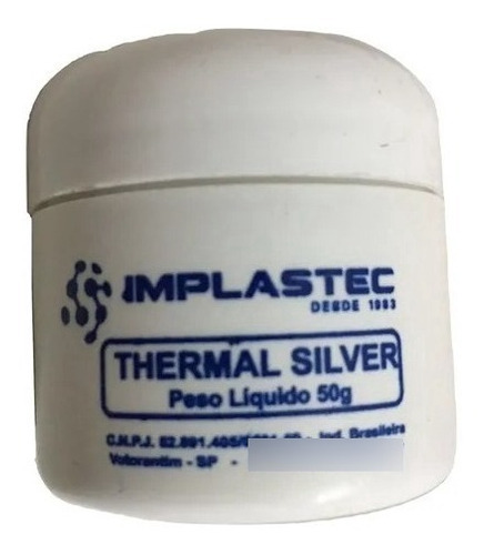 Pasta Termica Thermal Silver Pote 50g Implastec Prata Cpu