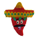 Piñata Chile Mexicano Con Sombrero 