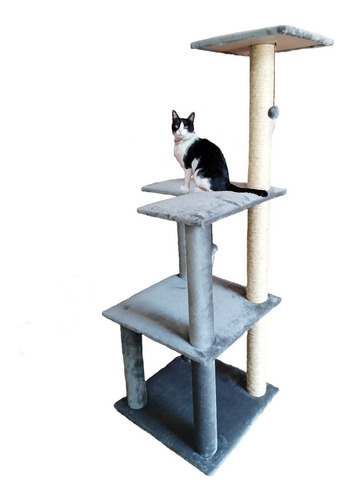 Torre Rascador Para Gato 160 Cm Tres Pisos