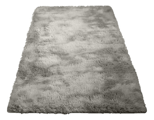 Alfombra Peluda Bajada De Cama X2  Medida 1,20 X 0,60 Gris