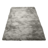 Alfombra Peluda Bajada De Cama X2  Medida 1,20 X 0,60 Gris