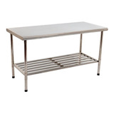 Mesa De Serviço Desmontável 140cm Multiuso 100% Inox Imeca