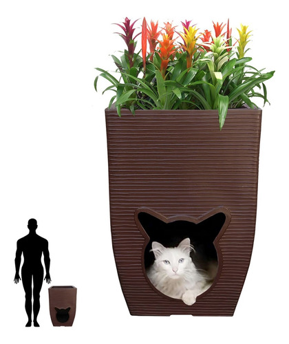 1 Vaso Casa Gato Brinquedo Arranhador Feliway Angora 60x40