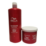 Kit Wella Ultimate Repair Shampoo 1000ml+ Condicionador 500g