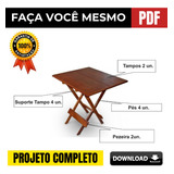 Projeto Mesa E Cadeira Dobrável Bar Português Em Pdf