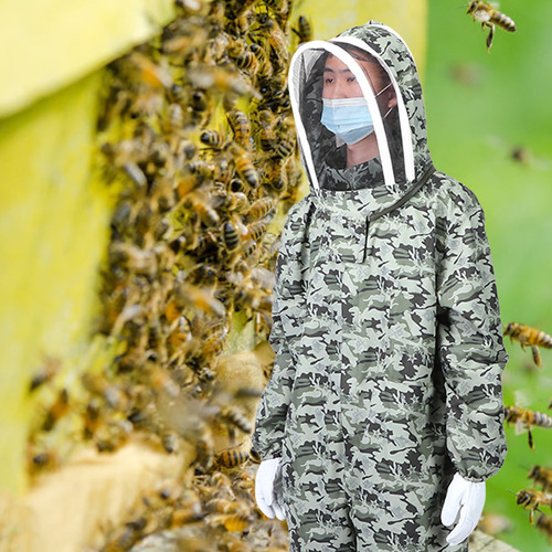 Traje De Apicultura Con Cremallera Doble, Protector De Abeja