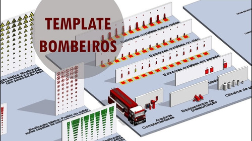 Template Incêndio Revit+ Projetos Prontos