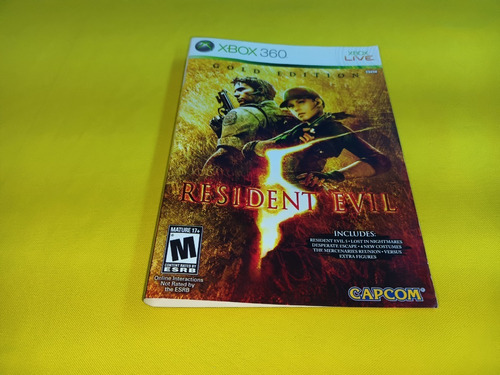 Portada Original Resident Evil 5 Gold Edition Xbox 360 