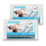 Combo X2 Almohadas Inteligentes 70x40 Con Funda - Tualmohada