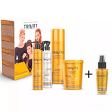 Trivitt Kit Hidratação Profissional 4 Produtos + Power Brind