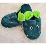 Pantufa Infantil, Chinelo De Pelo Emborrachado, Dinossauro