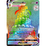 Carta Pokémon Alcremie Vmax Rainbow Português Original 73/72