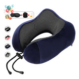 Almohada Para Viaje Cojín Cuello Espuma Viscoelástica Cómodo