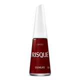 Esmalte Cremoso Vermelho Escarlate Manicure Risque 8ml