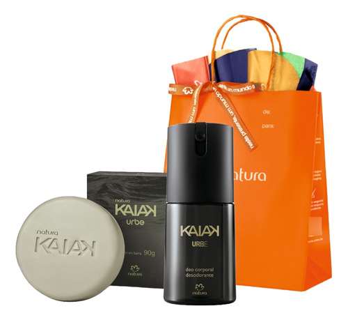 Kit Kaiak Urbe Deo Corporal Masculino 100ml + Sabonete 90g