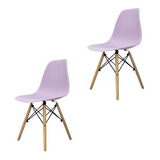 Set De 2 Sillas Eames Para Comedor