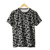 Camiseta Animal Print Dalmata Onça Leopardo Safari 3d