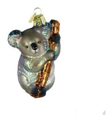 Viejo Mundo De Navidad Koala Oso De Vidrio Soplado Ornamento