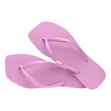 Chinelo Havaianas Slim Square Logo Pop Up Quadrada Feminina