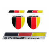Par Emblema Lateral Bandeira Alemanha Corrida Audi Bmw Vw Up