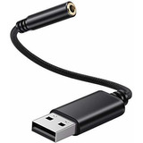 Adaptador De Audio Usb Conector De Auriculares De 3 5 M...