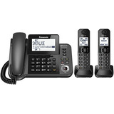 Telefono Inalambrico/alambrico Panasonic C/2 Hsndsets -negro