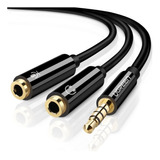 Cable Audio Splitter Ugreen 3.5mm 4 Polos Macho A Hembra .