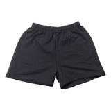 Short Colegial Liso Ajustable Algodon Rustico  Unisex 4 A 14