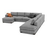 Sala Adam Haspe Gris Derecha Mueble Sillon Sofa Sala Pieza