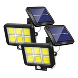 Pack X2 Foco Led Exterior Focos Solares Luz Led Sensor 4025