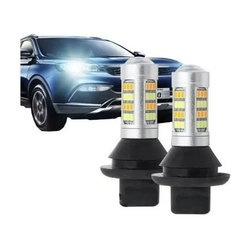 Lampada Led Drl Lanterna Branca Seta Laranja 1 Polo