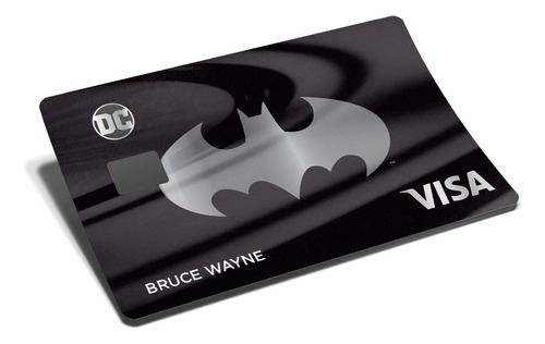 Batman Sticker Para Tarjeta Bancaria Acabado Holográfico