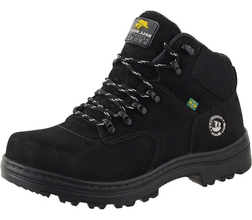 Bota Coturno Masculina Segurança Para Trabalho Couro Oferta 