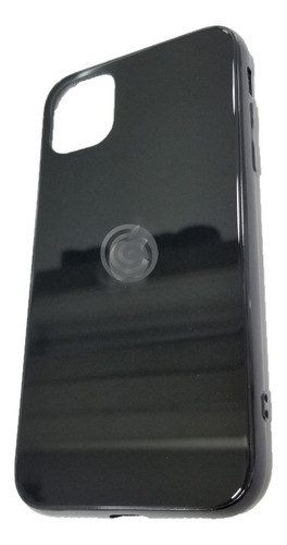 Funda Case Vidrio Templado Para iPhone Con Logo Borde Gloss
