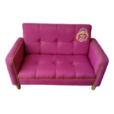 Sillón Infantil Loveseat Modelo Barbie Para Niñas Puf