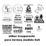 50 Stickers Calca De Vinil Para Termo Cilindro  Tapa Chupon