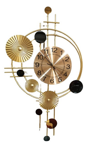 Reloj De Pared De Metal Moderno Creativo Vertical 79x45 Cm