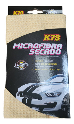 Paño Microfibra K78 Waffle 60x40cm Secado Rapido